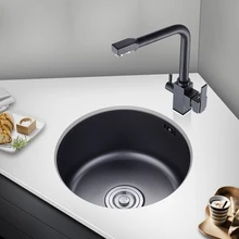 

Black Pipe Kitchen Sink Strainer Stainless Steel Undermount Mixer Taps Small Washing Sink Bathroom Cozinha Kitchen Accessories