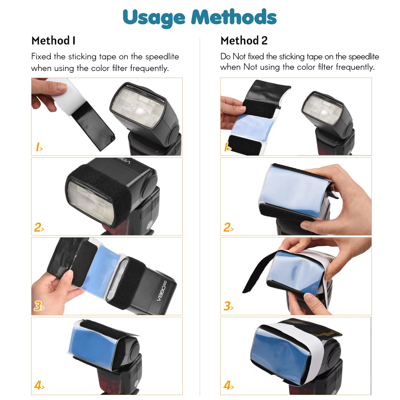 12pcs/set Universal Camera Flash Gels Lighting Filters Color Correction Filter Kit for Speedlight Easy Installation