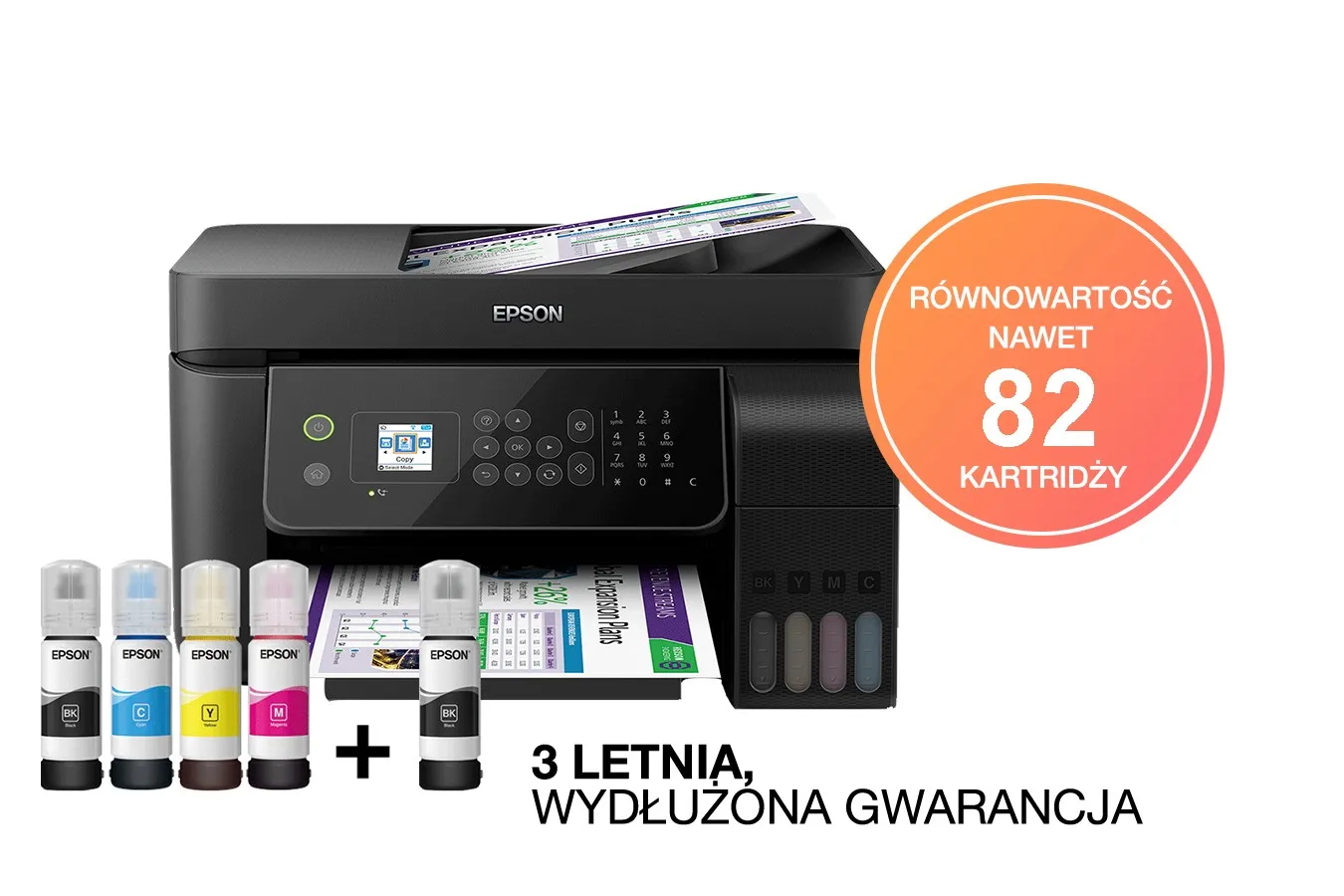 Epson EcoTank L5190 Inyección de tinta 5760 x 1440 DPI 33 ppm A4  Wifi|Cartuchos de tinta| - AliExpress