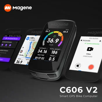 Magene C606V2 Touchscreen GPS Bike Computer WiFi Speedometer Cycling Climb Stopwatch Odometer Bluetooth Ant Navigation 1