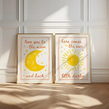 Moon & Sun Nursery Art 1