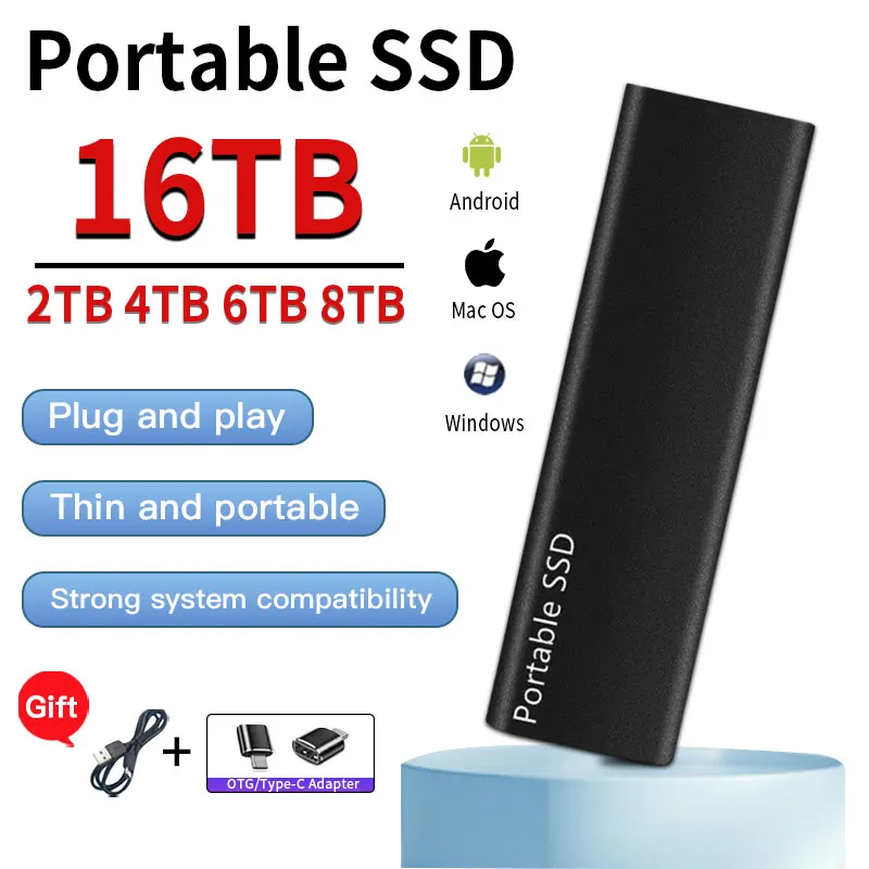 External portable ssd harddisk portable solid state drive 2tb