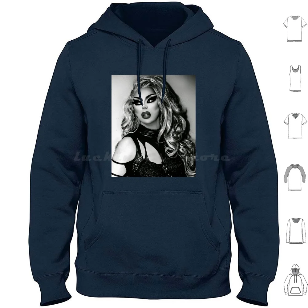 Icesis Couture Felpe Con Cappuccio Manica Lunga Posa Shantay Non Rimani Oggi Satana Non Oggi Non Oggi Satana Bianca Del Rupaul