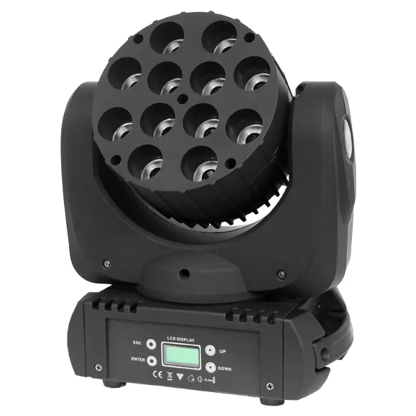 

luces led dj light 12 PCS RGBW 4-IN-1 12*10W LED beam moving head stage light for Dj Nightclub Bar