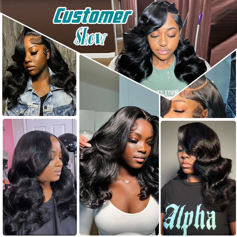250 Density Body Wave 13x6 Lace Frontal Human Hair Wig for Women human hair wig