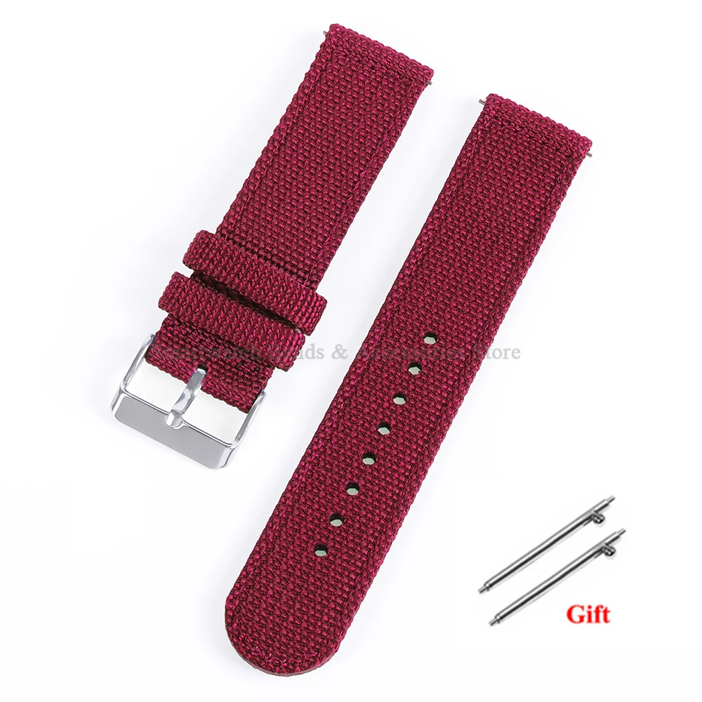 Versatile Nylon Canvas Sport Watch Band – Soft, Quick-Release Bracelet
