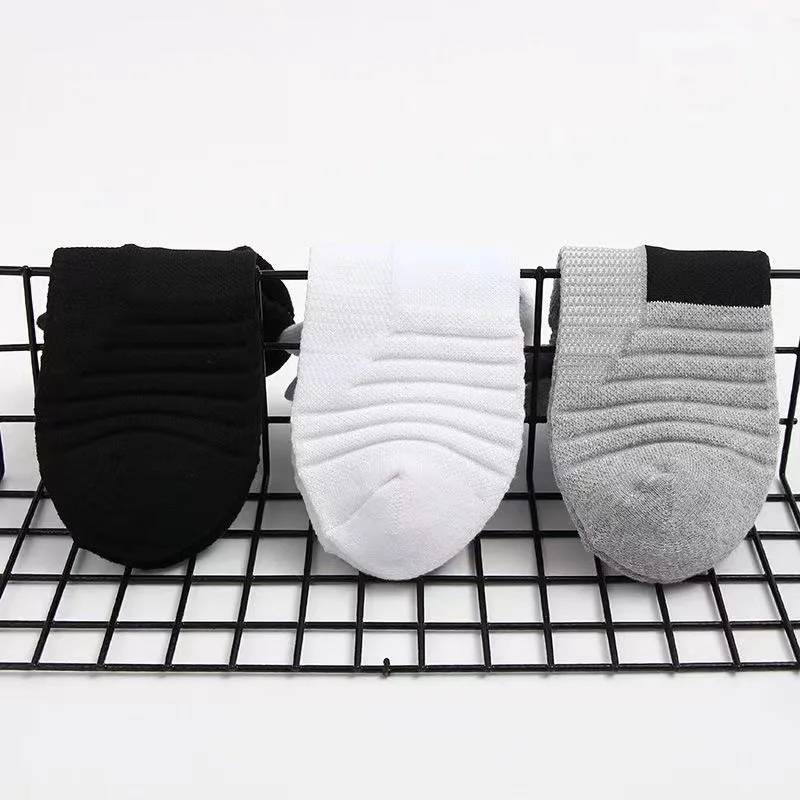 3 paare/los Herren socken Kompression strümpfe atmungsaktive Basketball-Sport-Rad socken feuchtigkeit transportierende hochela tische Schlauchs ocken – Detail 10