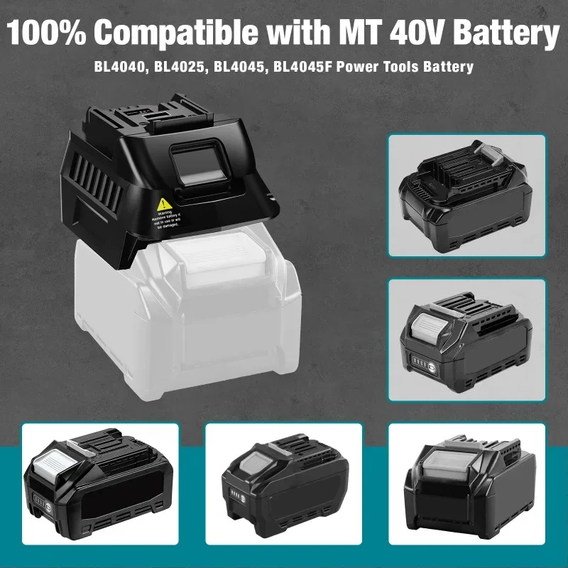마키타 40V 리튬 배터리 MT40MT18 배터리 어댑터를 마키타 18V 리튬 배터리로 변환, 마키타 18V 전동 공구용