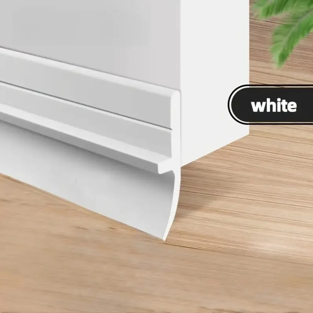 Self-Adhesive Soundproof PVC Door Bottom Seal Strip - Under Door Guard and Gap Stopper