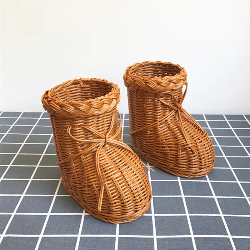 Simulated Animal Imitation Rattan Woven Storage Basket Household Storage Decoration Decoration Fruit Toy Basket Handmade Crafts 6