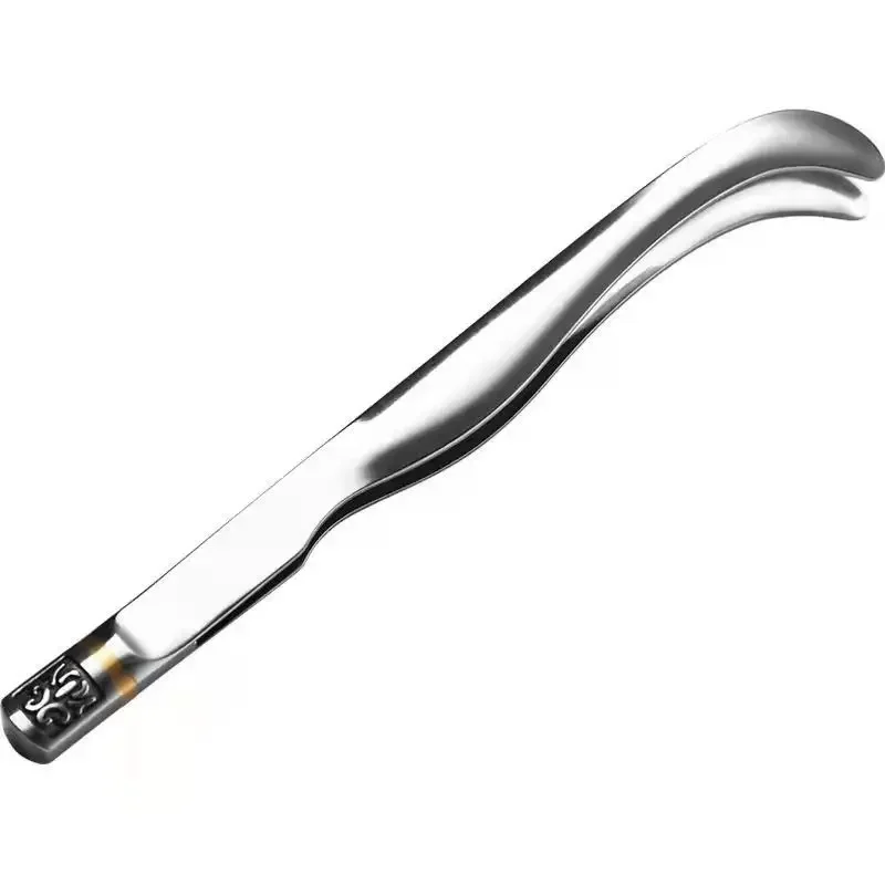 Damascus Steel Puerh Tea Knife Set of 3 - Stainless Steel and Brass Tea Set with Pick, Ladle and Spoon, Durable Tea Gift Set