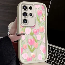 Tulip Flowers Silicone Phone Case Cover - S22 (1)