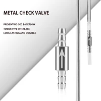 1 stainless steel check valve for CO2 equipment, carbon dioxide diffuser to prevent gas backflow, CO2 check valve fitting 4mm, 2