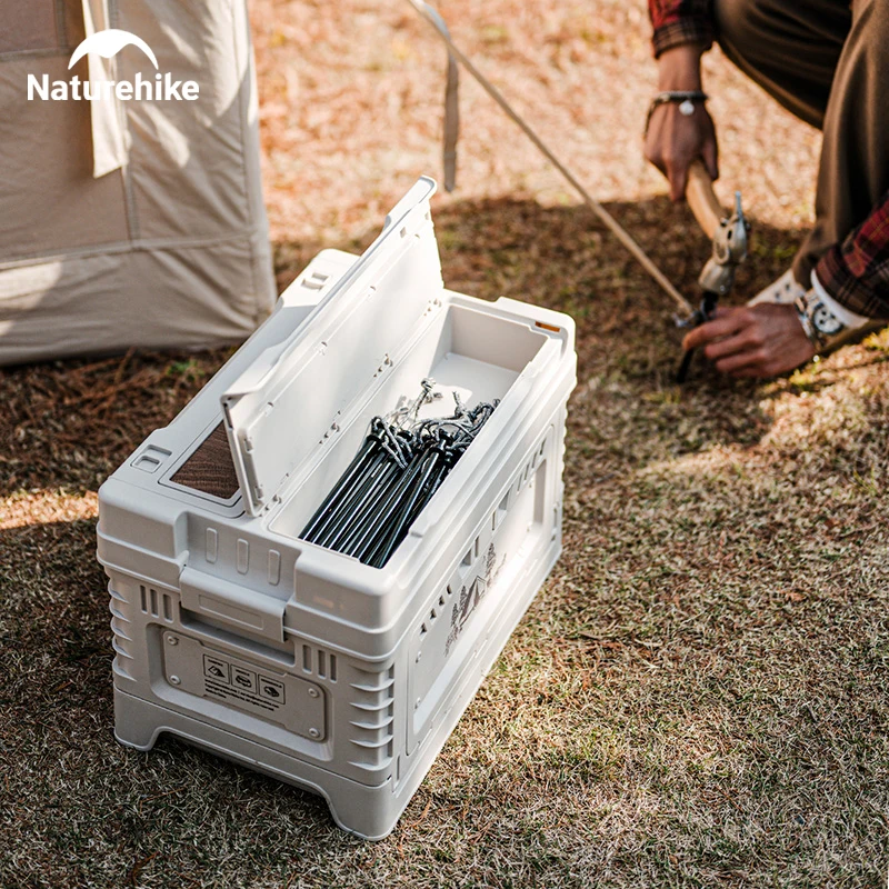 Naturehike-キャンプ用折りたたみ式収納ボックス 大容量 ppサンドライボックス ベッドサイドテーブル 屋外旅行 ピクニック 60l 25l 30l 50l Naturehike-キャンプ用折りたたみ式収納ボックス,大容量,ppサンドライ