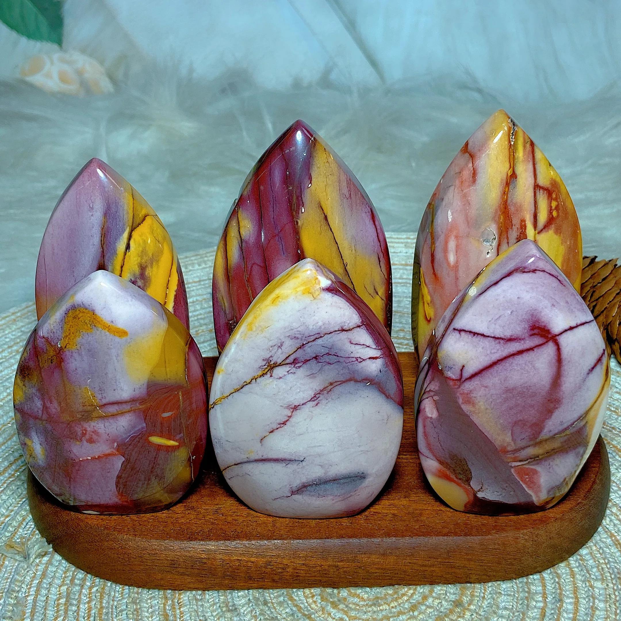 Healing Mookaite Sphere Free Form Natural Crystals Gemstone High Quality Energy Home Decorations Ornament Room Decor Gift Ore 4