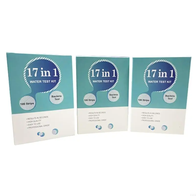 100 Pcs 16-in-1 Aquarium Water Quality Test Strips for Aquarium FishTank Pool Water Testing Drinking Detection