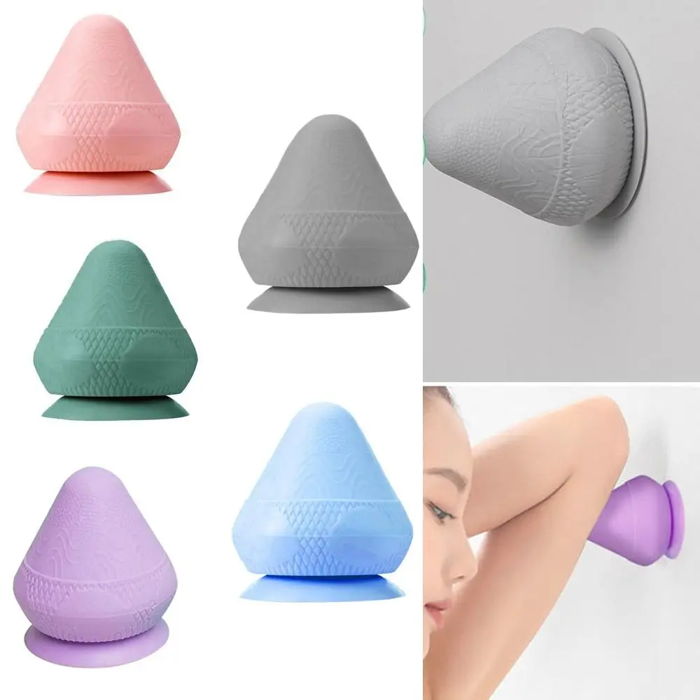 Portable Fascia Massage Ball with Suction Cup Multi-Function Wall Massager for Back Muscle Relaxation Arm Foot Massager Trigger
