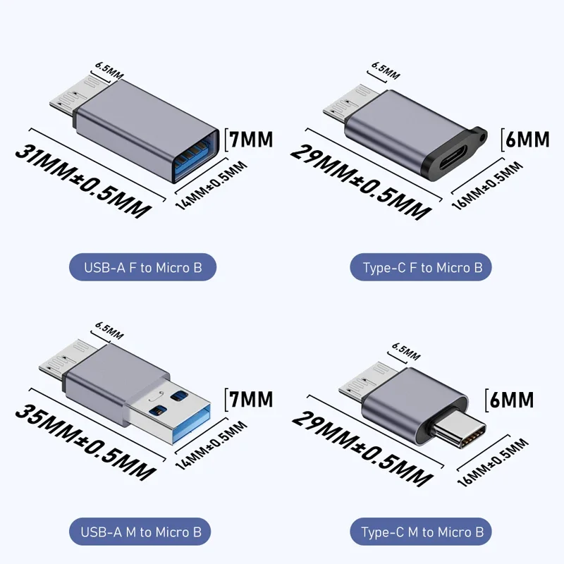 Enhanced Product Title:  
Premium USB 3.0 Type-C to Micro-B Adapter for High-Speed Data Transfer and Connectivity