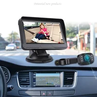 1080P Детское Автомобильное Зеркало Детская Автомобильная Камера Ночного Видения Безопасное Автокресло Зеркальные Камеры Моторизованные Зеркала с Широким Кристаллическим Прозрачным Видом — изображение 5