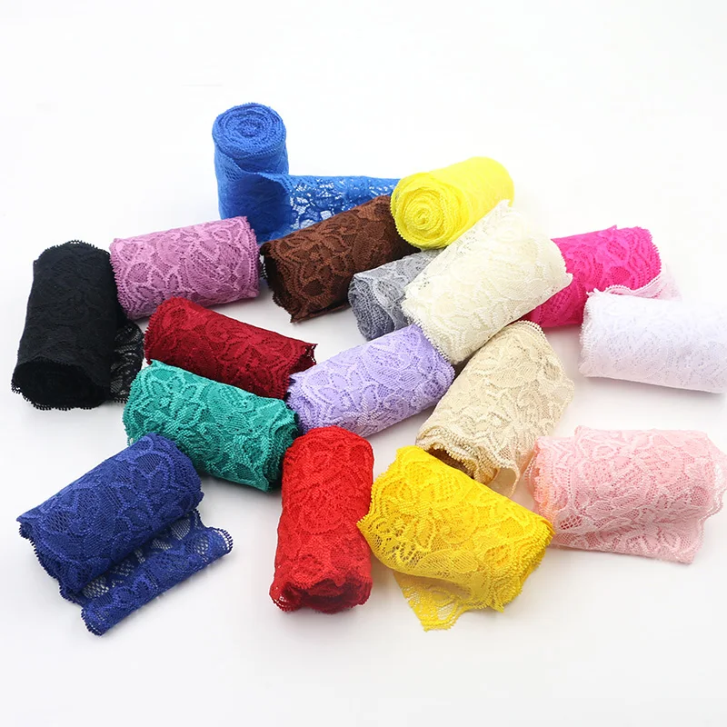 Lace Fabric 8cm Wide Hollow Out Floral Lace DIY Apparel Sewing Fabric Accessories