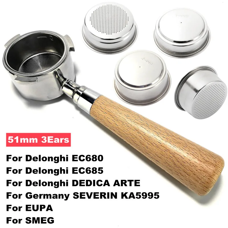 BottomlessPortafilterforDelonghiEC680EC685PressurizedFilter