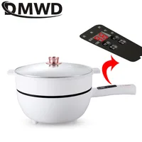 DMWD 3L Multi-function Electric Stir-fry Meal Wok Non-Stick Frying Pan Food Steamer Smart Smoke-free Hot Pot Stew Cooking Heater 1