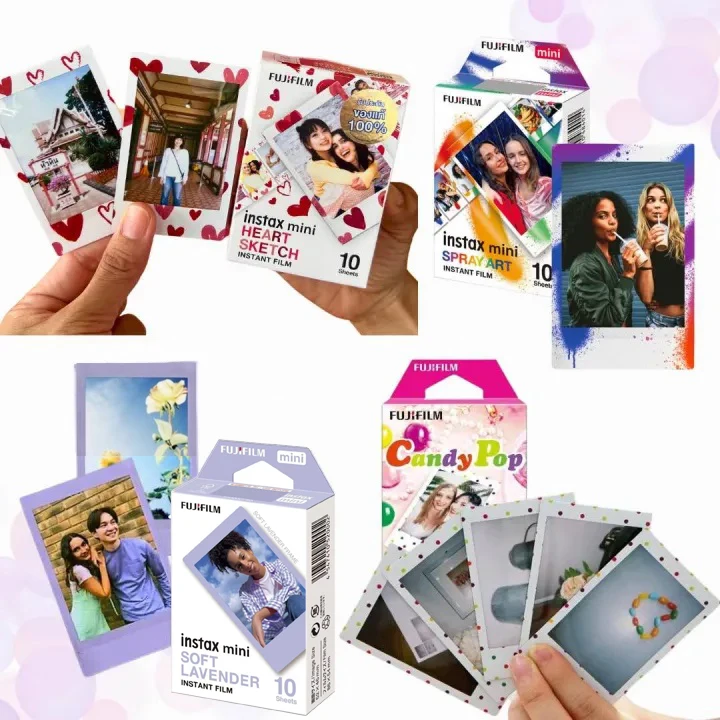 Fuji Fujifilm instax mini 12 Films 3 Inch 10-50 Sheets Film For Instant Camera mini 11 8 9 7s 25 50s 90 Original Photo Paper instant film paper