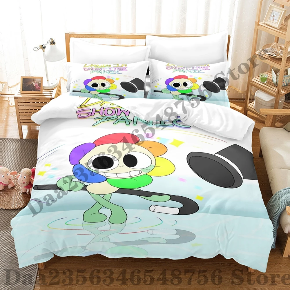 Game Dandy's World Bedding Set Single Twin Full Queen King Size Bed Set Adult Kid Bedroom Duvetcover Sets Anime Bed Sheet Set 5