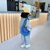 Baby Boys Girls Denim Shoulder Bags 2024 New Arrival Kids Cute Canvas Shoulder Bag Outdoor Accessory Small Bag Korean Style 3