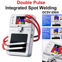DC5V 650A Spot Welding Machine Integrated Adjustable Double Pulse Time Micro Spot Welder for Phone 11-15PM Battery Repair Tools 1