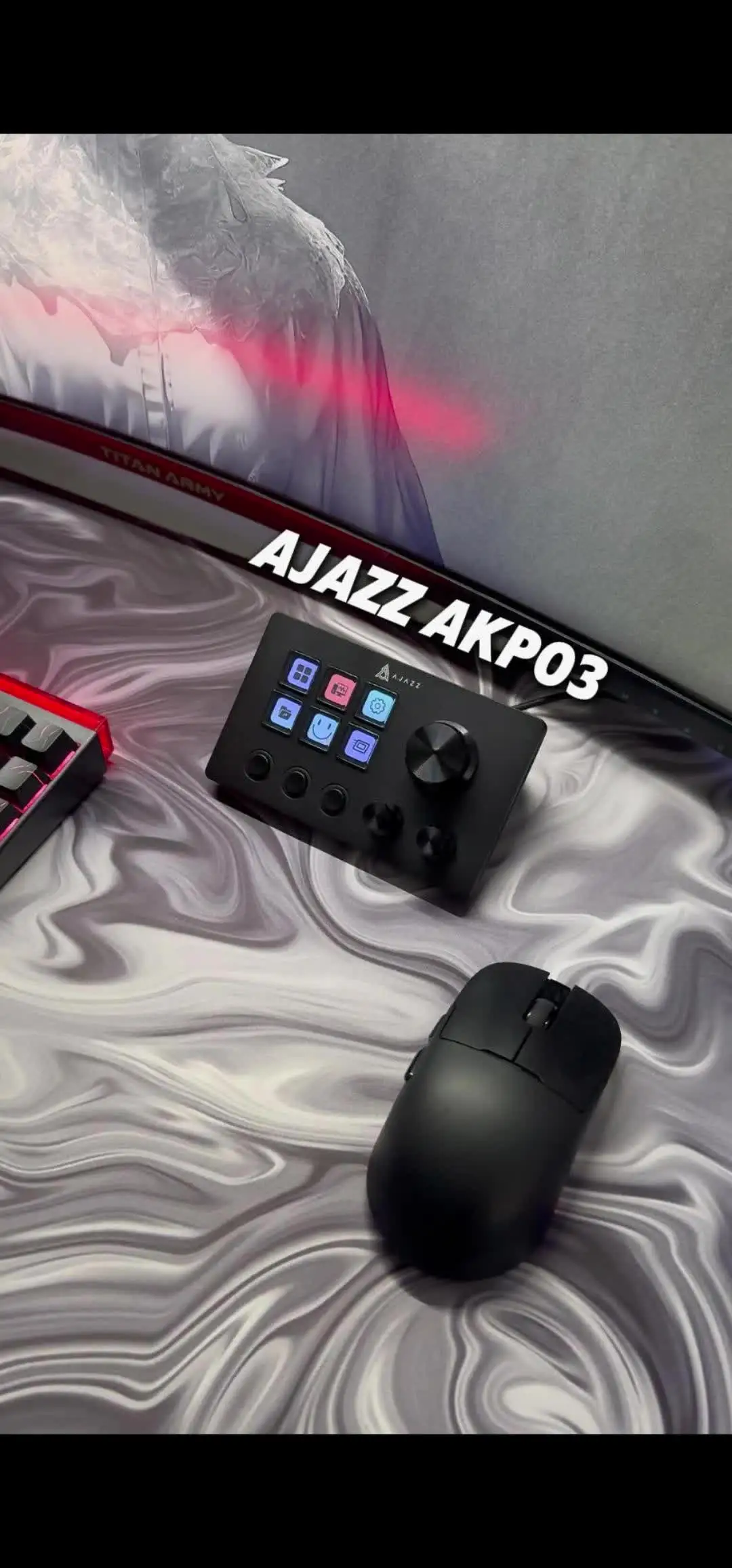 Ajazz AKP03E 多機能デスクトップヘルパー プログラマブルマクロ