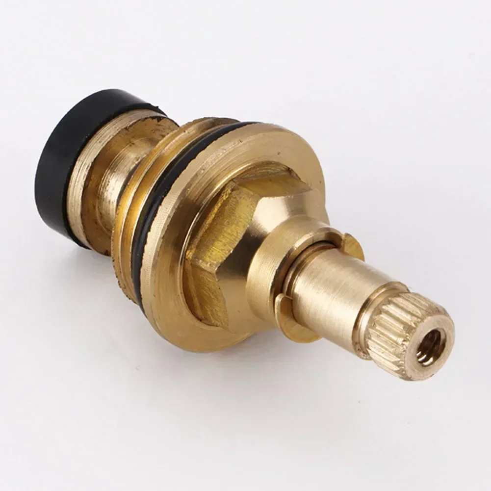 Brass Faucet Tap Valve Spool Faucet Cartridge Hot And Cold Water Spool G1/2 20 Tooth Cartridge Valves Bathroom Accessories faucet valve faucet cartridge