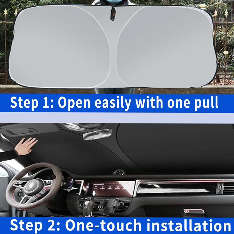 Car Sun Visor car sunshade windshield sunshade windshield sun shade For BMW X1 X2 X3 X4 X5 X6 X7 i4 2010~ Auto Front Windshield Sunshade Heat Insulation Summer Accessories
