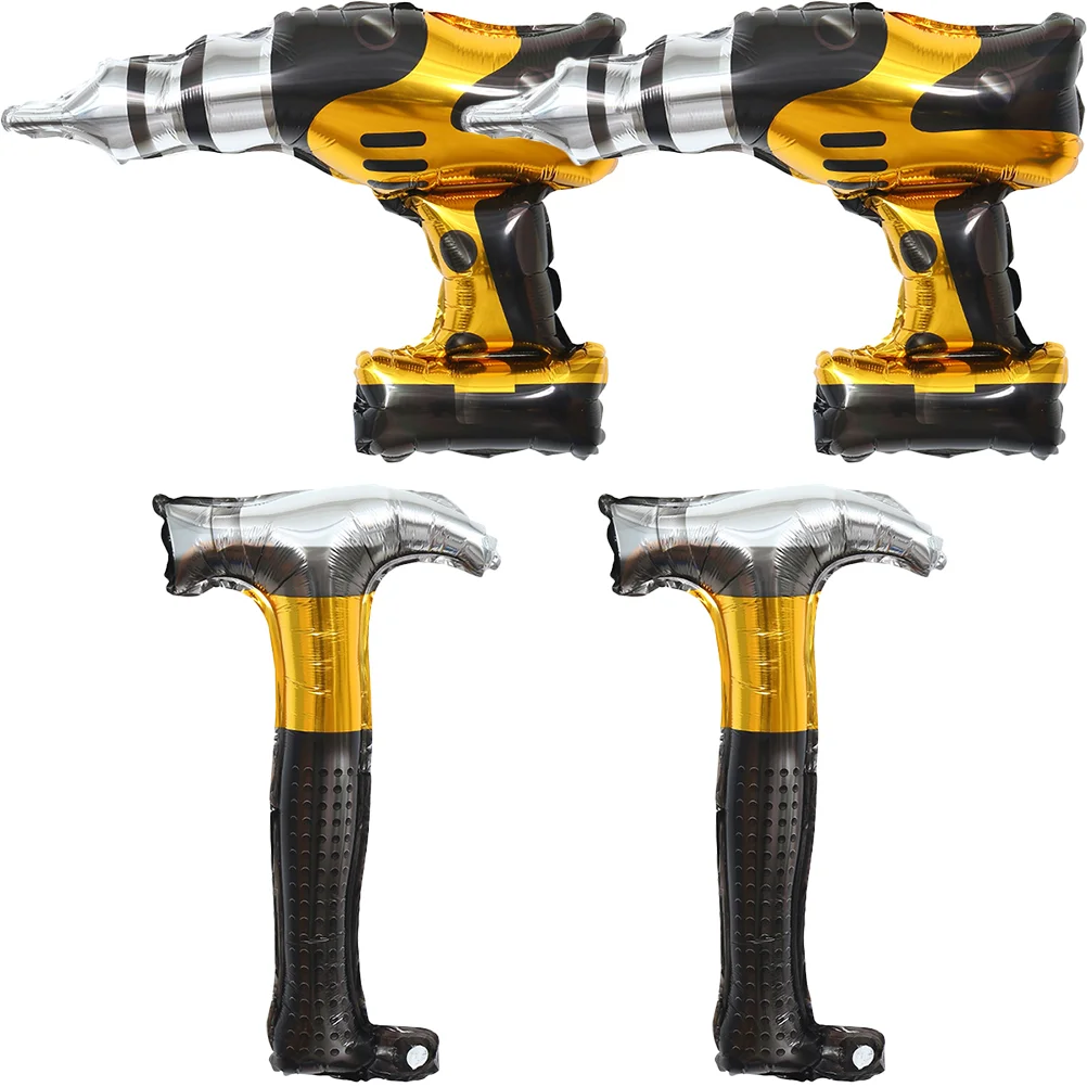 

Gadpiparty Hammer Balloons Construction Tools Kids Car Construction Birthday Decoration
