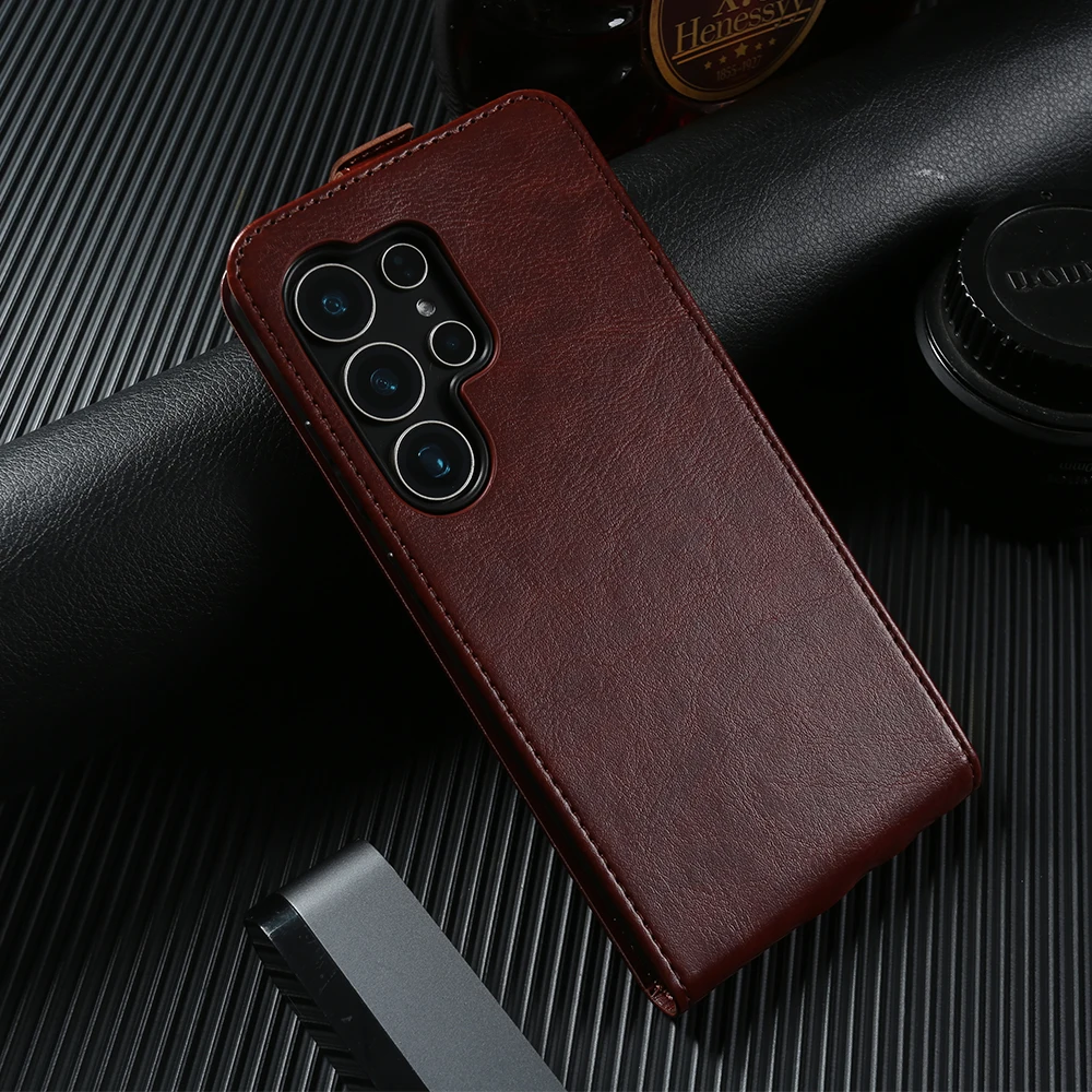 Luxury Leather Flip Phone Case Cover