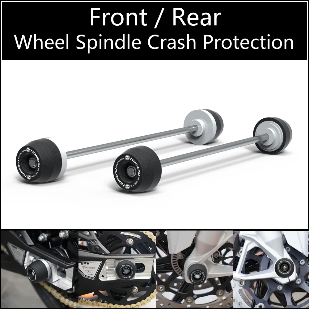 

For BMW S1000R S1000RR M1000RR 2013-2023 / S1000XR S1000XR TE 2020-2023 Front Rear wheel Spindle Crash Protection