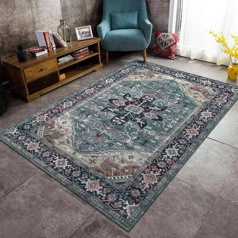 Living Room Carpet Persian Style Art Retro Large Area Living Room Carpet for Home Decoration