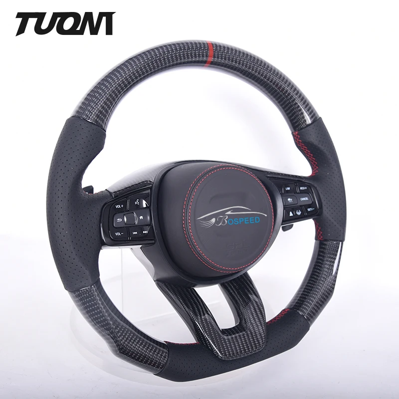 

Support Custom For Honda Civic Accord Carbon Fiber Leather Steering Wheel