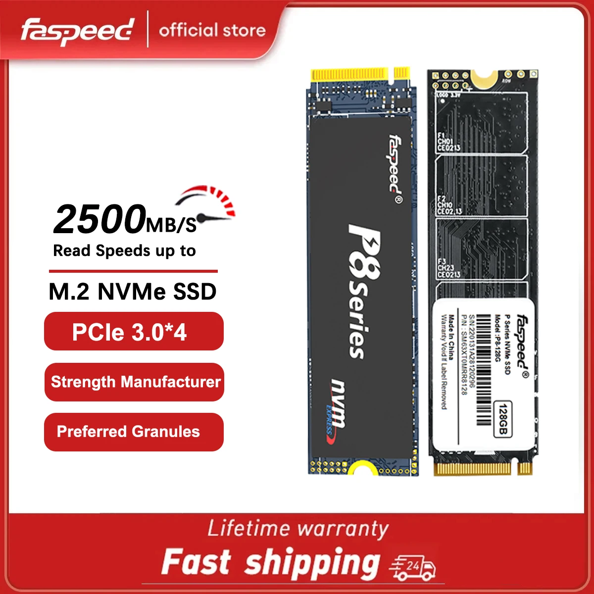 Faspeed M2 Nvme Ssd 1 Tb 256Gb 512Gb Solid State Drive 128Gb Hdd M 2 2280 Pcie 3*4 Hard Disk Interno 1 Tb Per Desktop Laptop Pc