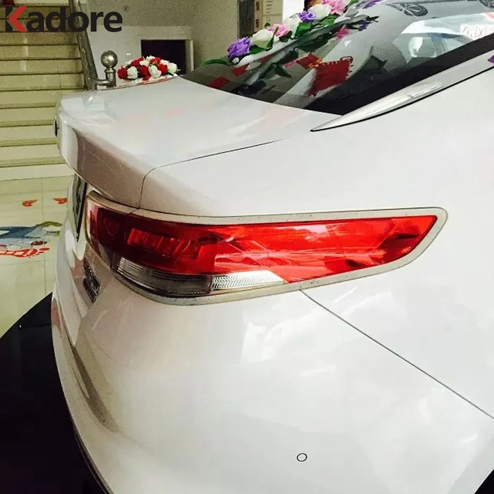 

Задняя крышка фонаря для Kia K5 Optima 2016 2017, хромированная задняя фара автомобиля, задние фары, молдинг, ободок, аксессуары