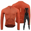 Rvouei 2024 New Autumn Long Sleeve Bib Pants Cycling Jersey Set Ropa Ciclismo Bicycle Clothing Bike Jersey Uniform Men Clothe 6