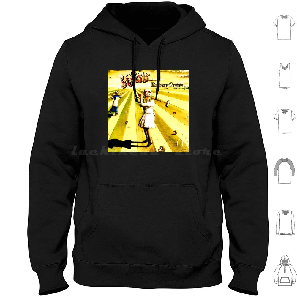 Felpe Con Cappuccio Genesis Manica Lunga Nursery Crime Che Vendono Inghilterra Dalla Pound Progressive Band Vintage Costume Vintage Style