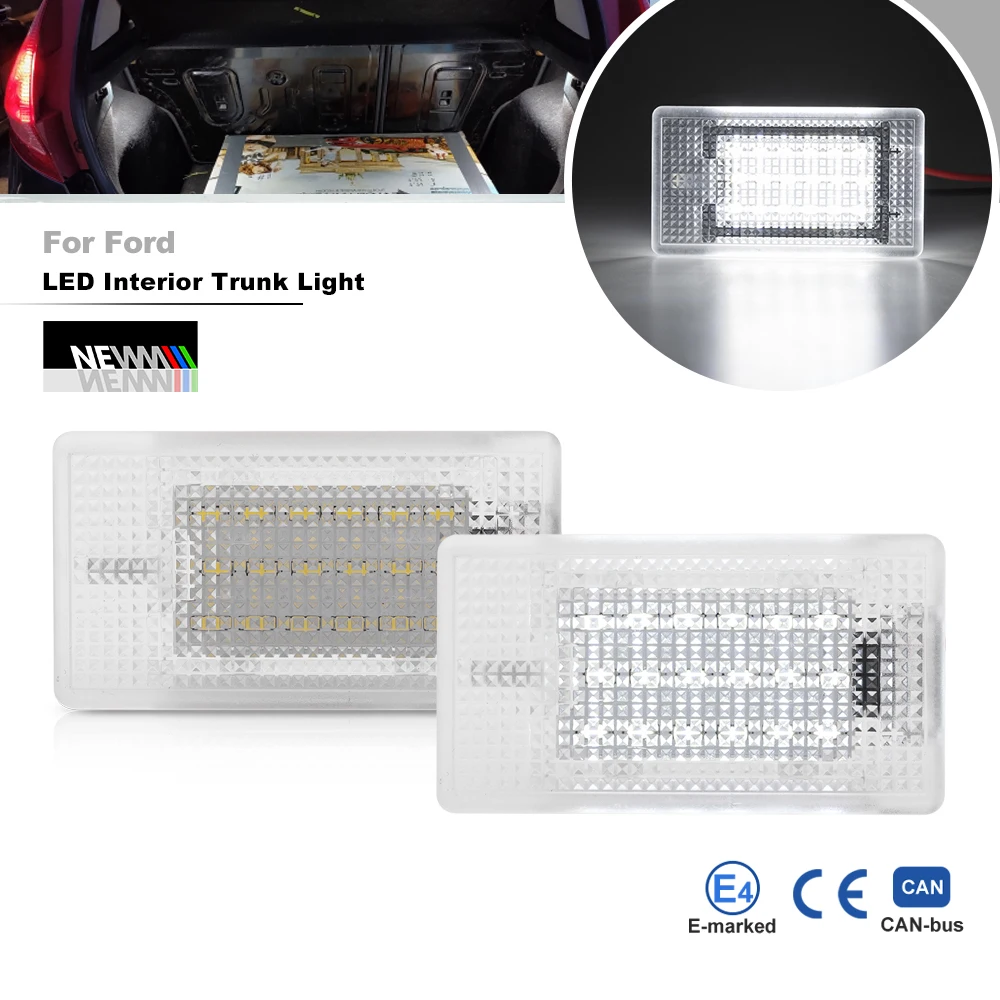 2Pcs Luci Per Bagagli Di Cortesia A Led Per Ford Focus Mk1 Mk2 Fiesta Escort Granada Scorpio Canbus Nessun Errore Lampade Per Bagagliaio Luci Di Avvio
