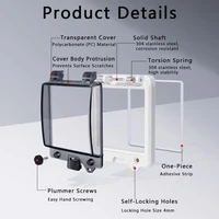 IP67 เบรกเกอร์กล่องกันน้ำโปร่งใสกล่องกระจายหน้าต่างป้องกันฝาครอบหน้าต่างจอภาพสวิตช์หน้าต่างสังเกตการณ์ 3