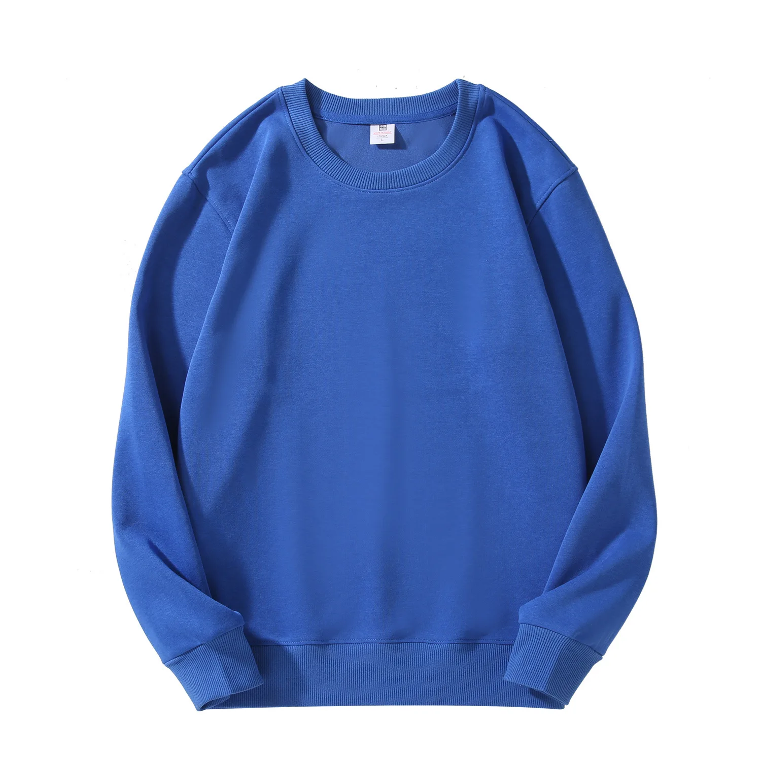 Leisure Sportswear Loose Fitting Round Neck Hoodies 300g Cotton Composite Milk Silk Long Sleeved Sweater Plus Size S-5XL