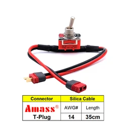 High - Load Power On - Off Switch for eBike and RC Airplane Connections (T- Plug)
