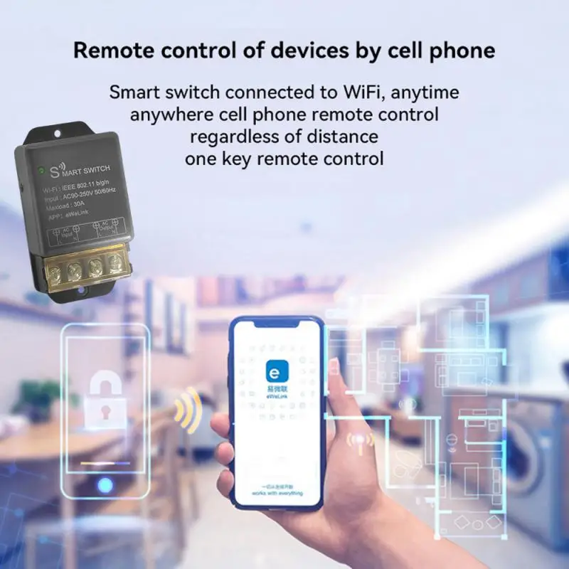 

Беспроводное управление решение для умного дома эффективное управление энергией Легкая установка удобное дистанционное управление умное реле