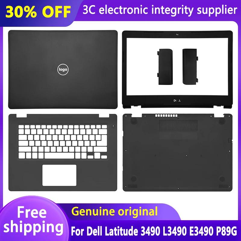 

NEW For Dell Latitude 3490 L3490 E3490 P89G Laptop LCD Back Cover Front Bezel Palmrest Bottom Case Rear Lid Top Case 14" AA1404