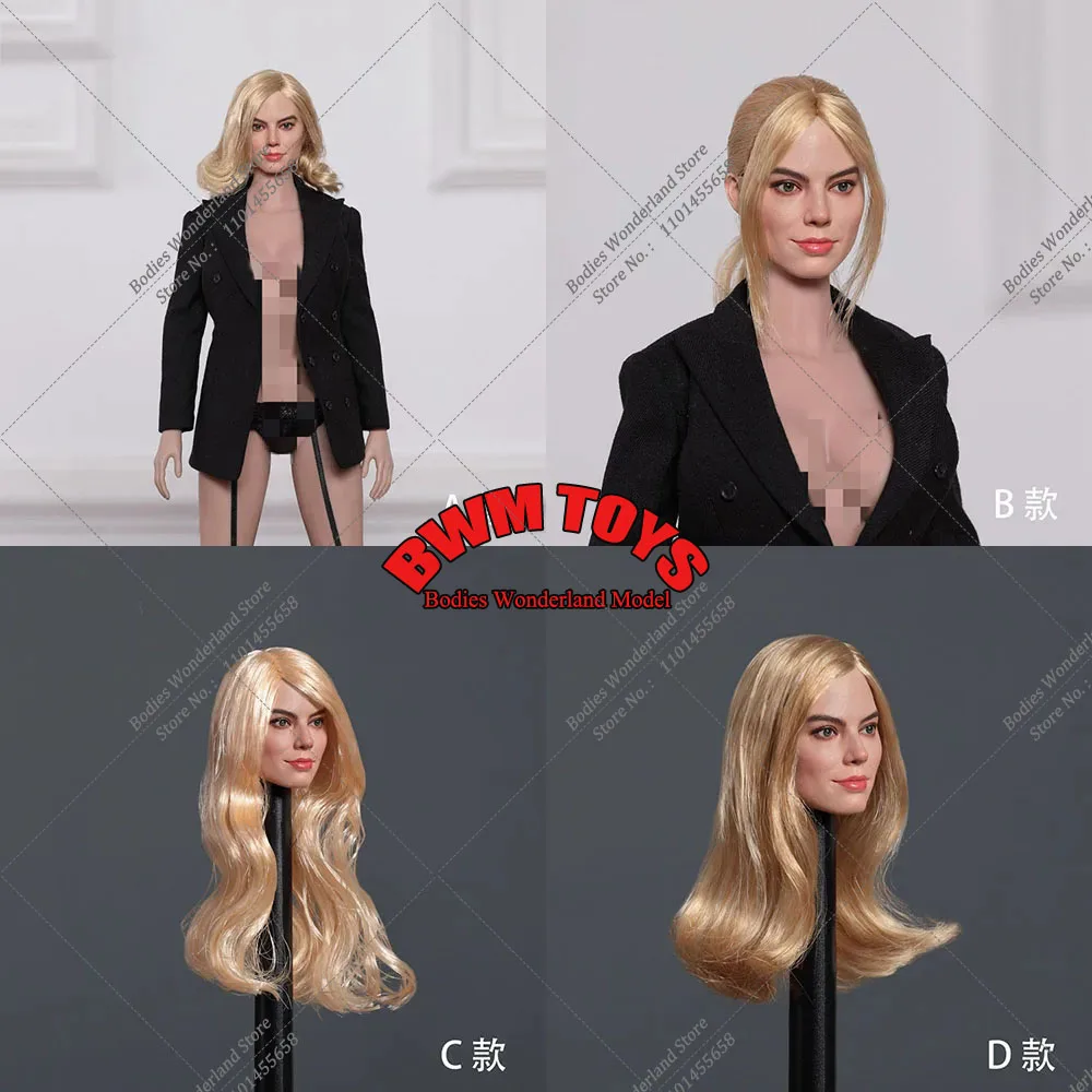 

In Stock GACTOYS GC047 1/6 Scale Margot Elise Robbie Female Soldier Head Sculpt Carved Model for 12 inches Action Figure Body