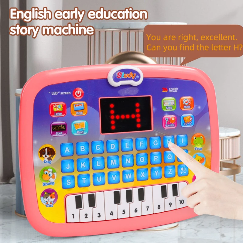 Educational Toy English Learning for Kids Led Tablet Music Learning Machine English Intelligent Story Machine for Toddler 3